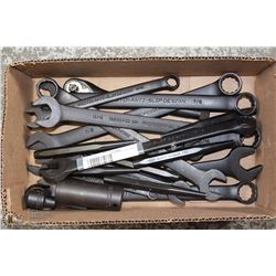 FLAT OF ASSORTED PROTO WRENCHES + DRIVES