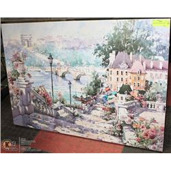 PARIS CANVAS PRINT 34"X24"