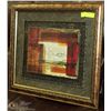 Image 1 : 3D ABSTRACT CANVAS PRINT 23"X27 FRAMED