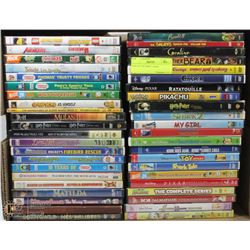 LARGE BOX OF CHILDREN  DVDS