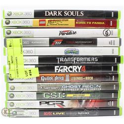 12 XBOX 360 GAMES