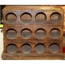 12 BOTTLE  WOOD WINE RACK