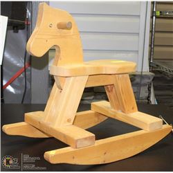 SOLID WOOD ROCKING HORSE