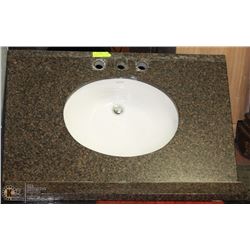 SINK & GRANITE 36X24 W/ 4" BACKSPLASH