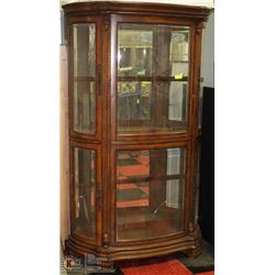 VINTAGE DISPLAY CABINET 46"X15"X77"H