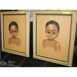 PAIR OF ESTATE 19" X 24" PICTURES