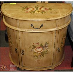 HALF MOON ENTRANCE TABLE 31" X 31" X 16"