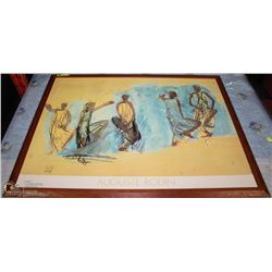 HUGE FRAMED PRINT BY AUGUSTE RODIN - #MR4517 -