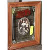 Image 1 : PEPSI COLA WOOD FRAMED MIRROR PICTURE