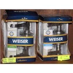 WEISER BED AND BATH HANDLE SET SOLD WITH HALL