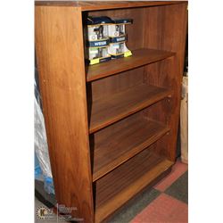 4-TIER WOOD SHELF (36"L X 14"W X 52"H)