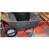 Image 1 : YARDWORKS WHEELBARROW TIRE IS FLAT