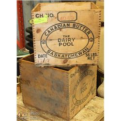 PAIR OF ANTIQUE CANADIAN BUTTER DOVE TAIL