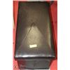 Image 1 : LEATHERETTE OTTOMAN WITH CONTENTS