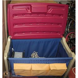 STEP 2 CLOTH TOY BOX WITH CONTENTS INCL TONKA TOYS