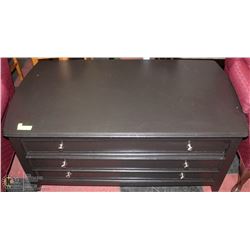 3 DRAWER CABINET COFFEE TABLE, SOLID WOOD