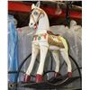 Image 1 : ANTIQUE HANDMADE WOODEN ROCKING HORSE -