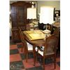 Image 1 : ESTATE TABLE WITH LEAF, 6 CHAIRS, BUFFET AND HUTCH