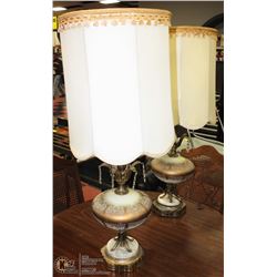 PAIR OF VINTAGE ESTATE LAMPS