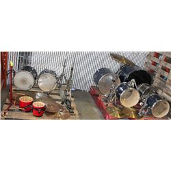 TWO PALLETS OF DRUMS & ACCESSORIES