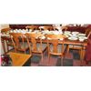 Image 1 : SOLID WOOD TABLE WITH 8 CHAIRS AND 2 LEAFS