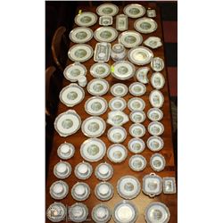 80+ PCS VINTAGE ROYAL ALBERT SILVER BIRCH FINE