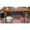 Image 1 : WOOD TONE KITCHEN TABLE WITH BUTTERFLY LEAF