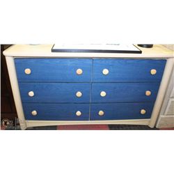 51" 18" X 29"H SIX DRAWER 2 TONE DRESSER