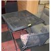 Image 1 : METAL PATIO TABLE WITH 2 FOLDING CHAIRS