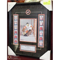 TERRY SAWCHUK LARGE HOCKEY PICTURE FRAMED