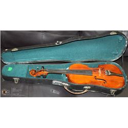 COPY OF STRADIUARIUS VIOLIN WITH CASE