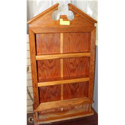 WOODEN DISPLAY CABINET 35"X18"