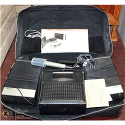 VINTAGE SONY STEREO WITH SPEAKERS