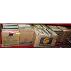 LOT OF 6 BOXES OF ASSORTED RECORDS
