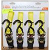 Image 1 : SET OF 4 RATCHET TIE DOWN STRAPS