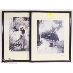 LOT OF 2 FRAMED PICTURES 17X21