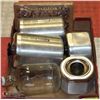 Image 1 : 4 VINTAGE METAL CANNISTERS AND MORE