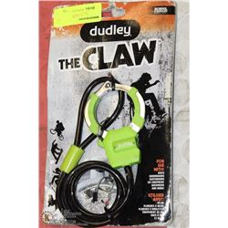 DUDLEY THE CLAW BIKE LOCK SOLD WITH ELECTRONIC