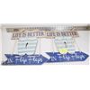 Image 1 : LOT OF 2 RUSTIC SIGNS WITH QUOTES -"LIFE IS BETTER