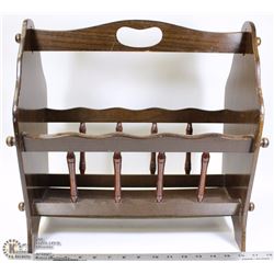 WOOD MAGAZINE RACK