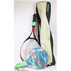 BOX ASST RACKETS AND NET
