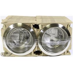 24 BRUSHED NICKLE POT LIGHT TRIM RINGS FOR 6" POT