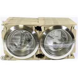 24 BRUSHED NICKLE POT LIGHT TRIM RINGS FOR 6" POT