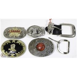 BOX OF COLLECTIBLE BELT BUCKLES