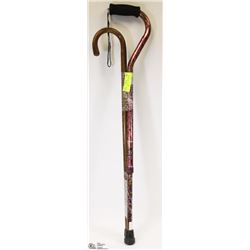 SET OF 2 CANES - 1 DECORATED ADJUSTABLE