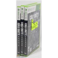 BUNDLE OF 3 NEW XBOX 360 CALL OF DUTY GHOSTS GAMES