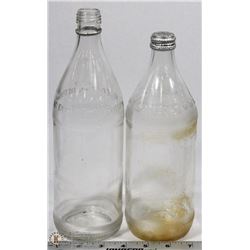 LOT OF 2  VINTAGE POP BOTTLES