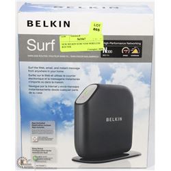 NEW BELKIN SURF N300 WIRELESS ROUTER