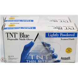 2 SIZE LARGE BOXES OF BLUE TNT GLOVES