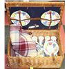 Image 1 : ABERCROMBIE & FITCH PICNIC BASKET WITH CONTENTS &